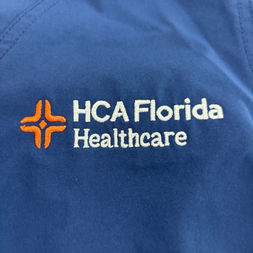 Carhartt Liberty V-Neck Scrub Top Navy Blue HCA Florida Healthcare Women S - Picture 9 of 13